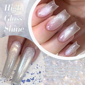 Silver Glitter Cat Magnetic Gel Polish MY58 Mambo Ice 10ml Gel Nail Polish BORN PRETTY