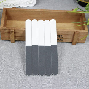Black White Grey 3-sided Nail File Buffer Tools & Accessories No Brand