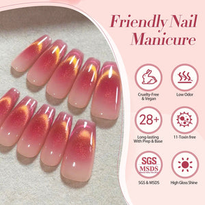 Red Yellow Cat Magnetic Gel Polish MY138 Firefly 15ml Gel Nail Polish BORN PRETTY