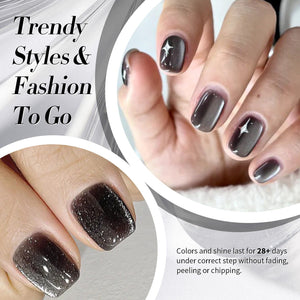 Black Cat Magnetic Gel Polish MY248 Black Pearl 15ml Gel Nail Polish BORN PRETTY