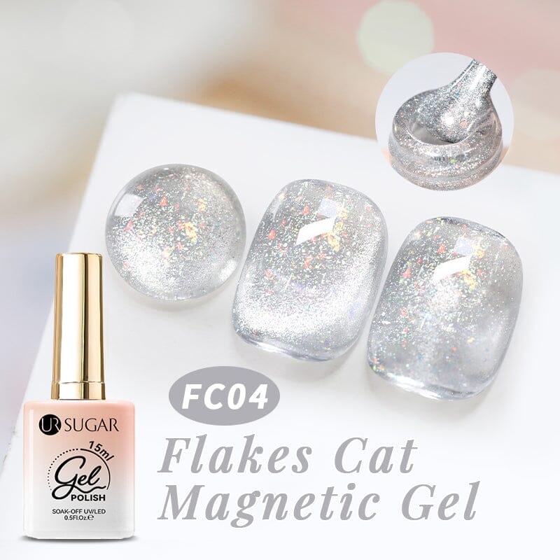 Flakes Cat Magnetic Gel FC04 15ml Gel Nail Polish UR SUGAR
