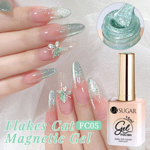 Flakes Cat Magnetic Gel FC05 15ml Gel Nail Polish UR SUGAR