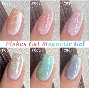 Flakes Cat Magnetic Gel FC01 15ml Gel Nail Polish UR SUGAR
