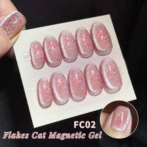 Flakes Cat Magnetic Gel FC01 15ml Gel Nail Polish UR SUGAR