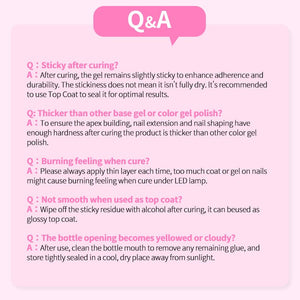 6 in 1 Nail Glue Gel Polish 15ml Base & Top Coat BORN PRETTY