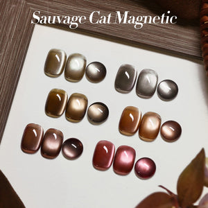 6 Colors Dark Glass Cat Magnetic Gel Polish Set M42 Sauvage 7ml Gel Nail Polish BORN PRETTY