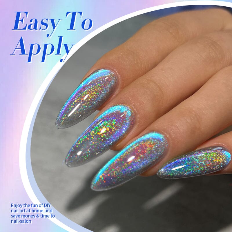 Blue Purple Holo Cat Magnetic Gel Polish MY122 Midnight 10ml Gel Nail Polish BORN PRETTY