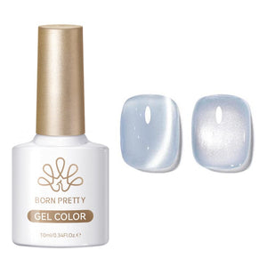 Moonlight Cat Magnetic Gel MY129 Haze Blue 10ml Gel Nail Polish BORN PRETTY