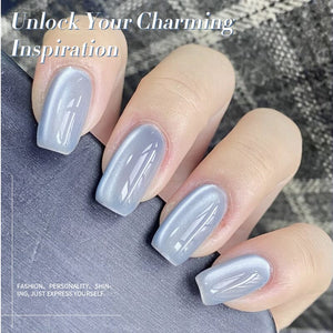 Blue Moonlight Cat Magnetic Gel Polish MY129 Haze Blue 10ml Gel Nail Polish BORN PRETTY