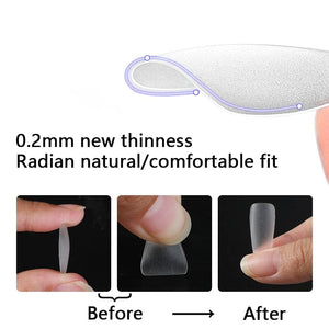 100pcs/box Matte Clear False Nail Tips Nail Tips No Brand