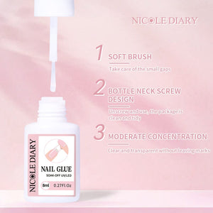 Nail Glue for Tips 8ml Tools & Accessories NICOLE DIARY