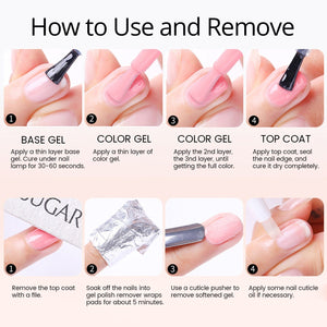 4 Colors Jelly Gel Set #3 Misty Garden 15ml Gel Nail Polish UR SUGAR