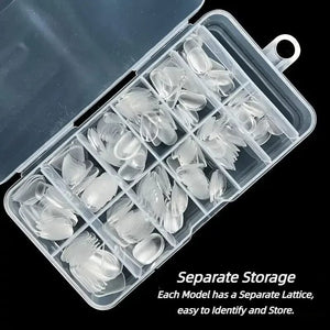 120pcs Short Oval Full Cover False Nail Tips Nail Tips No Brand