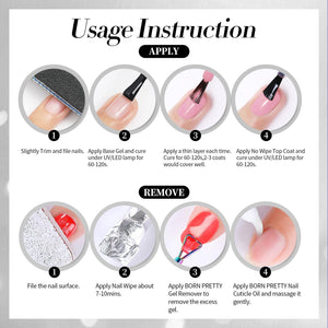 Silver Glitter Gel Polish SG22 Meteorite 15ml Gel Nail Polish BORN PRETTY