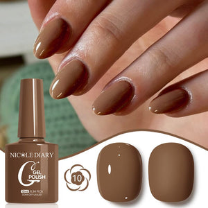 Color Gel Polish 10ml Gel Nail Polish NICOLE DIARY 10
