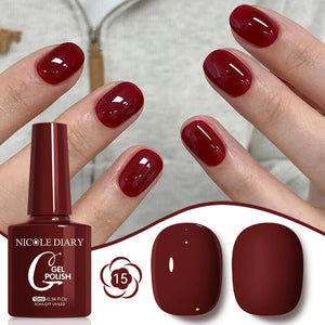Color Gel Polish 10ml Gel Nail Polish NICOLE DIARY 15