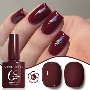 Color Gel Polish 10ml Gel Nail Polish NICOLE DIARY 18