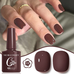 Color Gel Polish 10ml Gel Nail Polish NICOLE DIARY 19