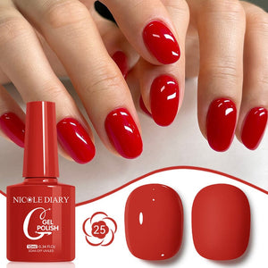 Color Gel Polish 10ml Gel Nail Polish NICOLE DIARY 25