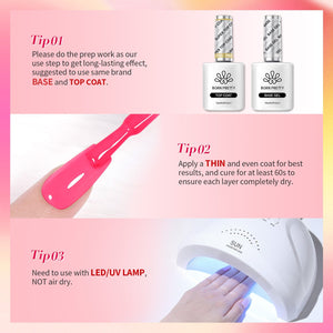 6 Colors Gel Polish Set S26 Summer Dopamine 7ml Gel Nail Polish BORN PRETTY