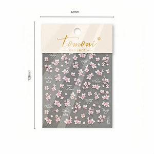 Spring Flowers Blooming Sakura Nail Sticker Nail Sticker No Brand