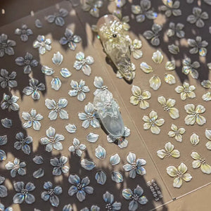 Spring Flowers Blooming Sakura Nail Sticker Nail Sticker No Brand