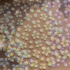 Spring Flowers Blooming Sakura Nail Sticker Nail Sticker No Brand