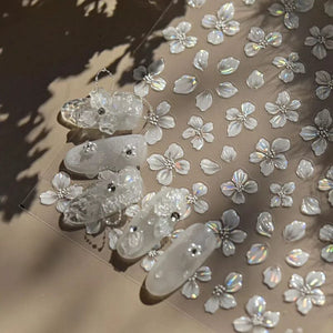 Spring Flowers Blooming Sakura Nail Sticker Nail Sticker No Brand