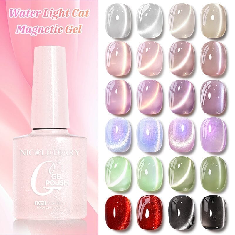 Water Light Cat Magnetic Gel Polish CA08 10ml Clearance NICOLE DIARY