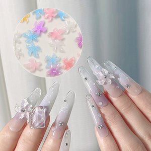 50pcs Multicolor Lily Spring 3D Nail Decorations Nail Decoration No Brand