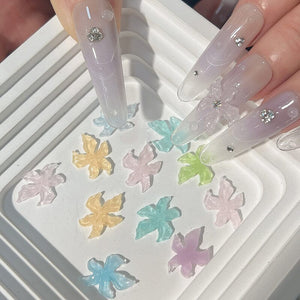 50pcs Multicolor Lily Spring 3D Nail Decorations Nail Decoration No Brand