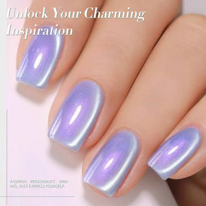 Purple Aurora Cat Magnetic Gel Polish MY294 Fairy Purple 15ml Gel Nail Polish BORN PRETTY