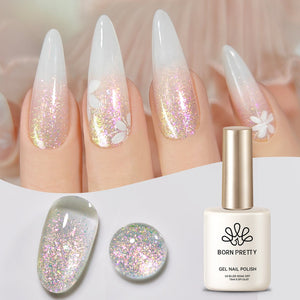 Purple Reflective Glitter Gel Polish SZ20 Fig 15ml Gel Nail Polish BORN PRETTY