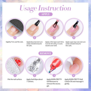 Purple Reflective Glitter Gel Polish SZ20 Fig 15ml Gel Nail Polish BORN PRETTY