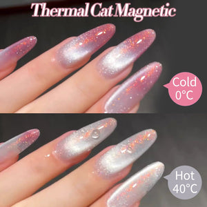Pink Temperature-changing Cat Magnetic Gel Polish MY295 Empty Dream 15ml Gel Nail Polish BORN PRETTY