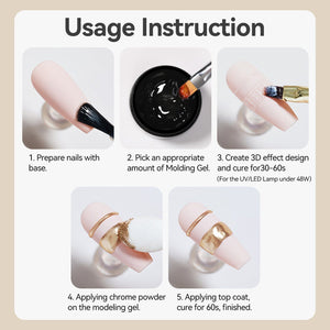 Clear Semi Solid Molding Gel Polish 5g Gel Nail Polish BORN PRETTY