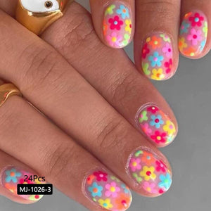 24pcs Press on Nails Tips MJ-1026-3 Clearance BORN PRETTY