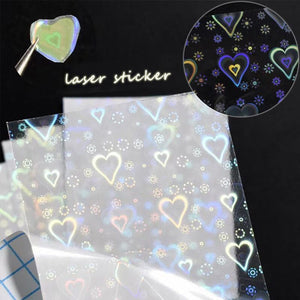 Colorful Heart 3D Nail Sticker Nail Art No Brand