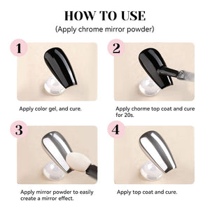 Chrome Top Coat 15ml Gel Nail Polish NICOLE DIARY