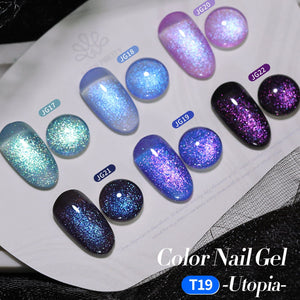 6 Colors Glitter Gel Polish Set T19 Utopia 7ml Gel Nail Polish BORN PRETTY