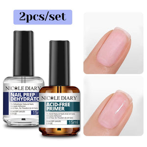 Nail Prep Dehydrator Acid-Free Primer 15ml Nail Care NICOLE DIARY