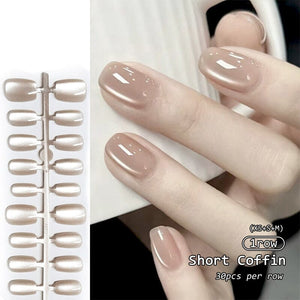 30pcs Press on Nails Fake Nail Tips Nail Tips No Brand 11