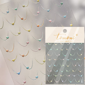 Heart 5D Nail Sticker to5008 Nail Art No Brand