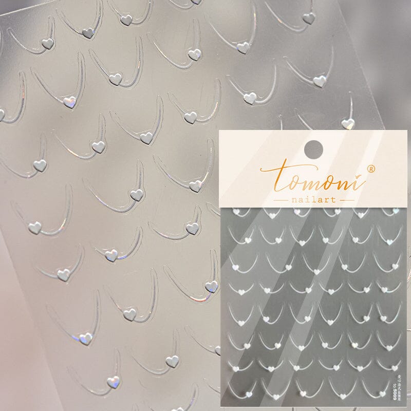 Heart 5D Nail Sticker to5009 Nail Art No Brand