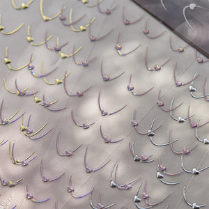 Heart 5D Nail Sticker to5010 Pink Nail Art No Brand