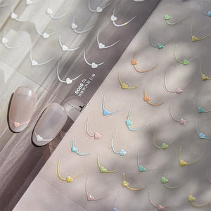 Heart 5D Nail Sticker to5009 Nail Art No Brand