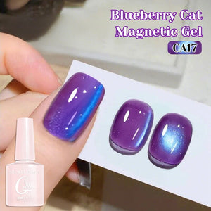 Blueberry Cat Magnetic Gel CA17 10ml Gel Nail Polish NICOLE DIARY