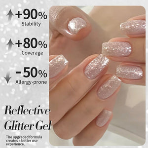 Reflective Glitter Gel SZ27 Carat Mirage 10ml Gel Nail Polish BORN PRETTY