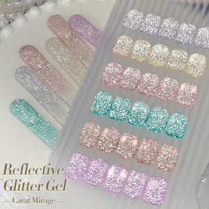 Reflective Glitter Gel SZ31 Carat Mirage 10ml Gel Nail Polish BORN PRETTY