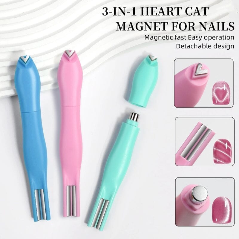 Detachable Magnetic Stick Heart Snake Pattern Pink Tools & Accessories BORN PRETTY